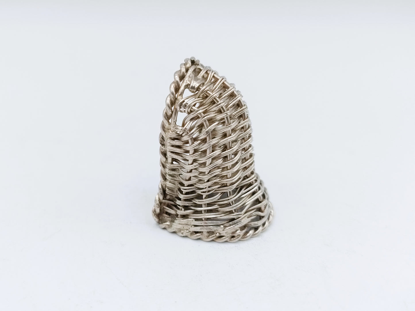 Zilveren miniatuur strandstoel, A.F. Westerwaal, Amsterdam, ca. 1910