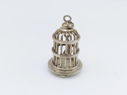 Zilveren miniatuur vogelkooi, A.F. Westerwaal, Amsterdam, ca. 1910