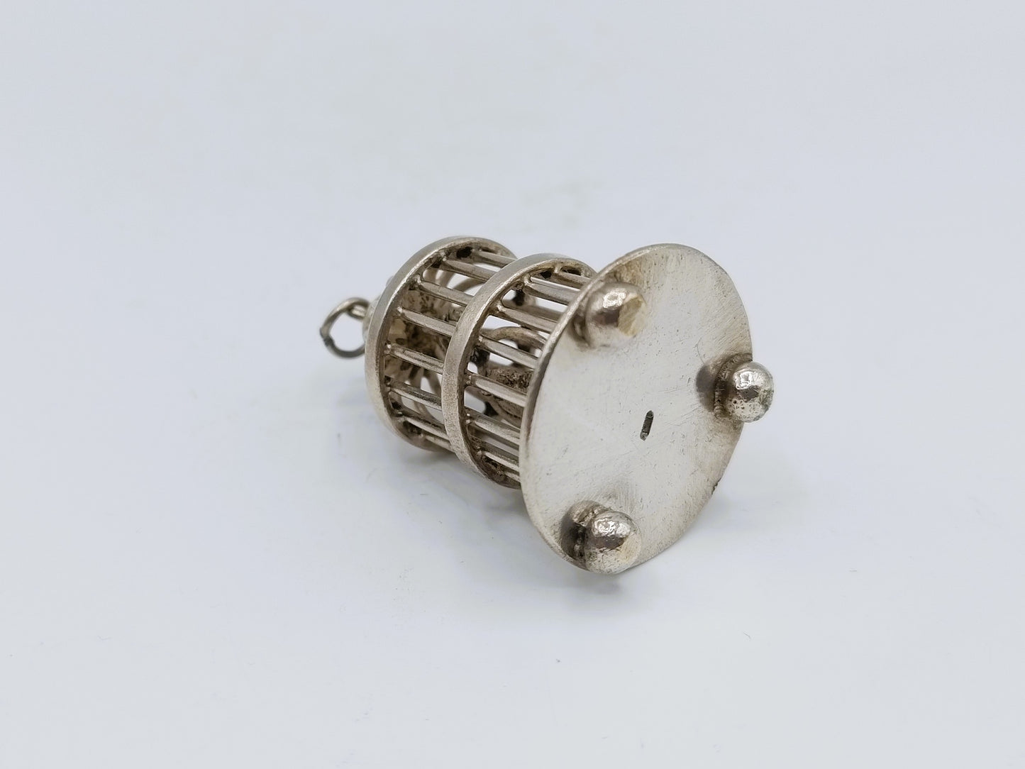 Zilveren miniatuur vogelkooi, A.F. Westerwaal, Amsterdam, ca. 1910
