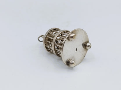 Zilveren miniatuur vogelkooi, A.F. Westerwaal, Amsterdam, ca. 1910