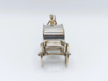 Zilveren miniatuur postkoets J.S. Zwanenburg & Zn, Sneek, 19e eeuws