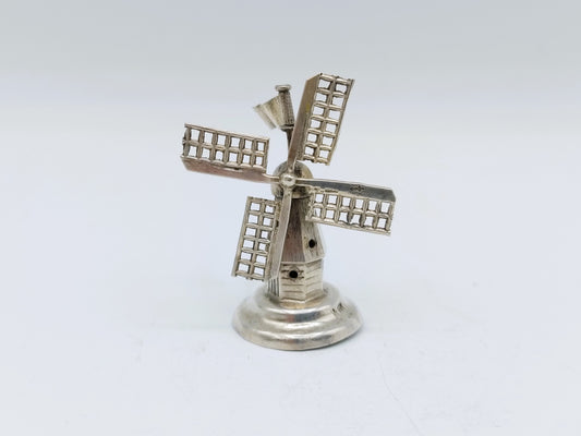 Zilveren miniatuur molen, J. Verhoogt, Hoorn, ca. 1910
