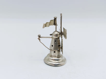 Zilveren miniatuur molen, J. Verhoogt, Hoorn, ca. 1910