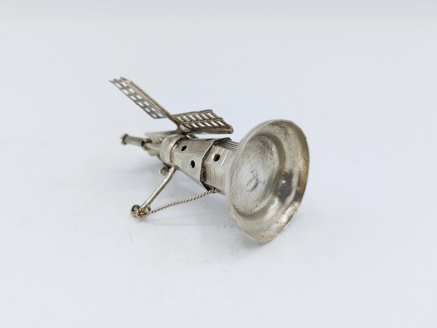 Zilveren miniatuur molen, J. Verhoogt, Hoorn, ca. 1910
