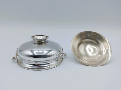 Zilveren miniatuur soepterrine met deksel, 19e eeuws