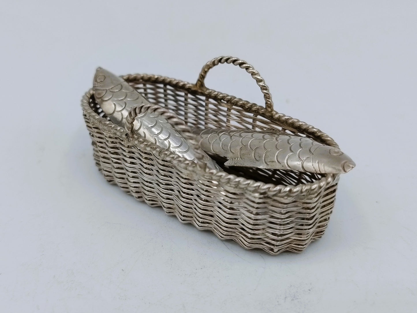 Zilveren miniatuur vismand, A.F. Westerwaal, Amsterdam, ca. 1910