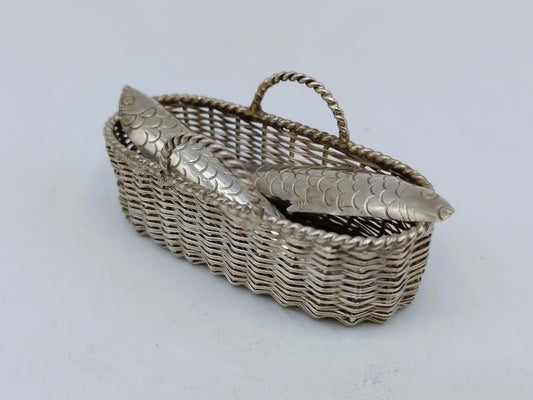 Zilveren miniatuur vismand, A.F. Westerwaal, Amsterdam, ca. 1910