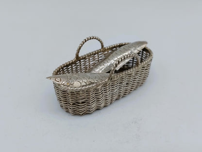 Zilveren miniatuur vismand, A.F. Westerwaal, Amsterdam, ca. 1910
