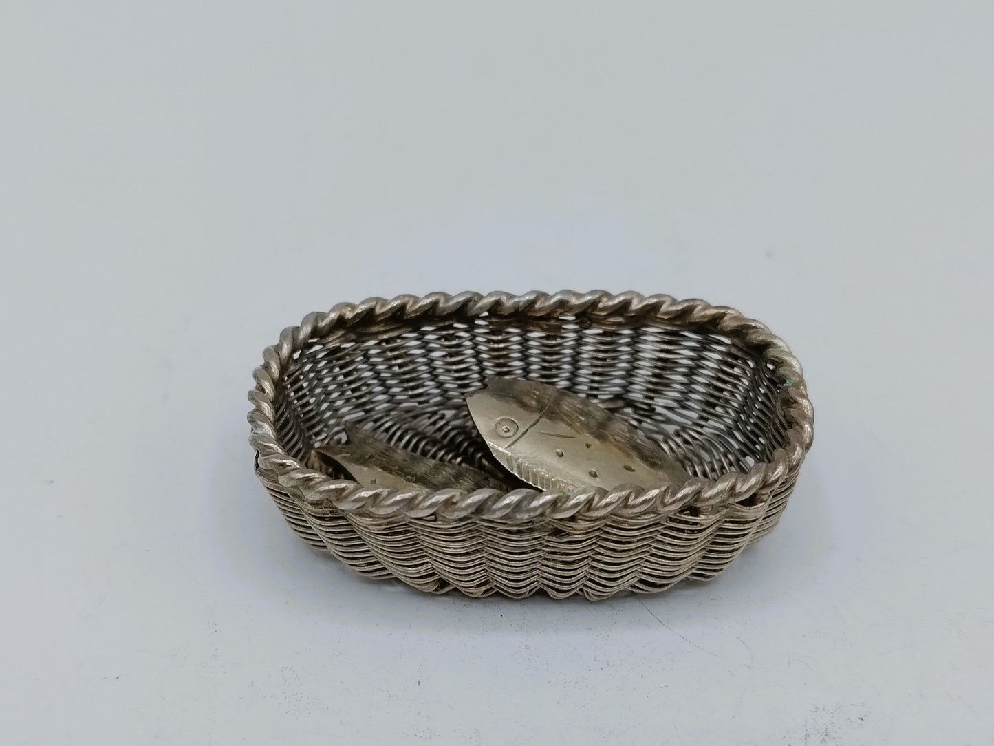 Zilveren miniatuur vismand, A.F. Westerwaal, Amsterdam, ca. 1910