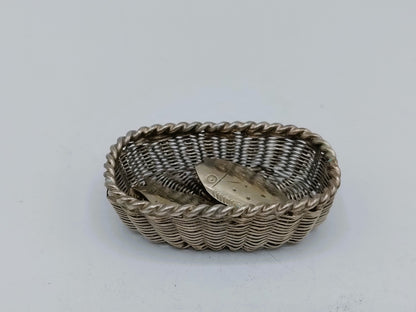 Zilveren miniatuur vismand, A.F. Westerwaal, Amsterdam, ca. 1910