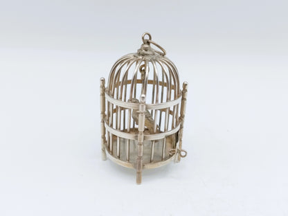 Zilveren miniatuur vogelkooi, A.F. Westerwaal, Amsterdam, ca. 1910