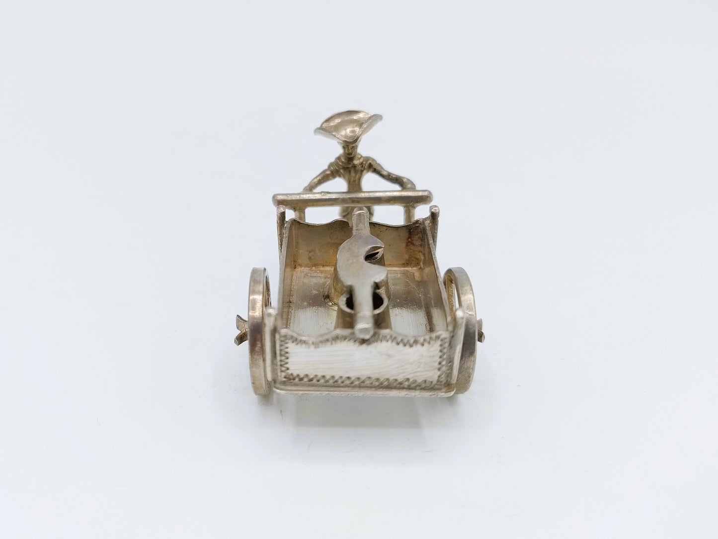 Zilveren miniatuur melkboer,  A.F. Westerwaal, Amsterdam, ca. 1910