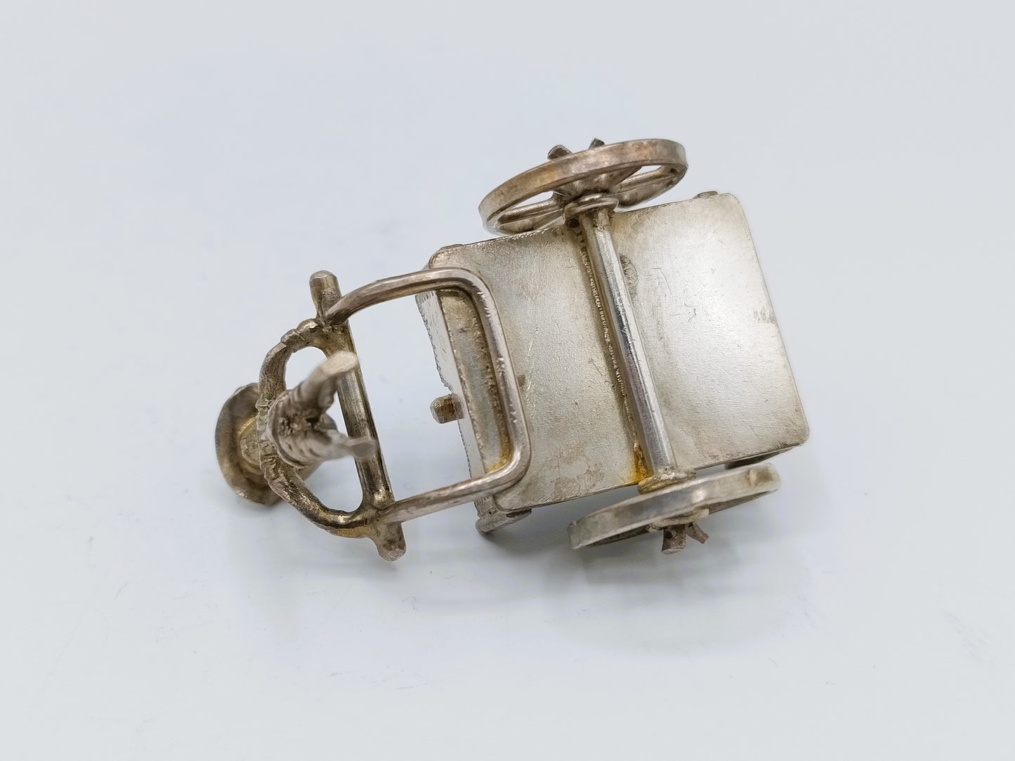 Zilveren miniatuur melkboer,  A.F. Westerwaal, Amsterdam, ca. 1910