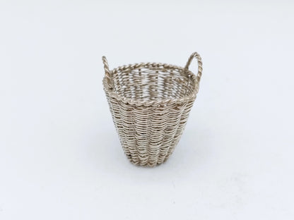 Zilveren miniatuur mand, A.F. Westerwaal, Amsterdam, ca. 1910