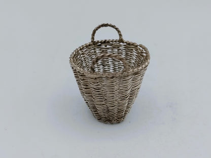 Zilveren miniatuur mand, A.F. Westerwaal, Amsterdam, ca. 1910