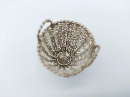 Zilveren miniatuur mand, A.F. Westerwaal, Amsterdam, ca. 1910