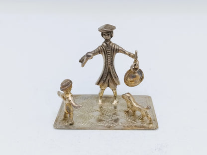 Zilveren miniatuur stadsomroeper,  A.F. Westerwaal, Amsterdam, ca. 1910