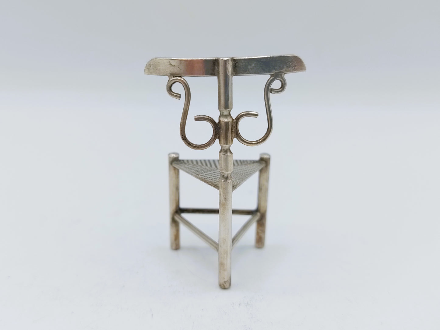 Zilveren miniatuur stoel, A.F. Westerwaal, Amsterdam, ca. 1910