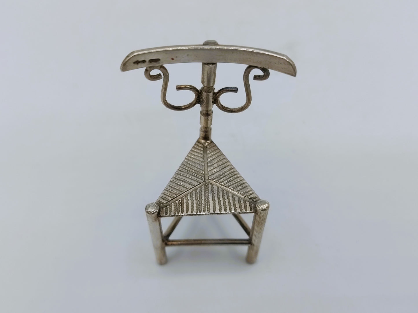 Zilveren miniatuur stoel, A.F. Westerwaal, Amsterdam, ca. 1910