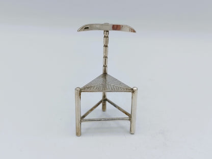Zilveren miniatuur stoel, A.F. Westerwaal, Amsterdam, ca. 1910