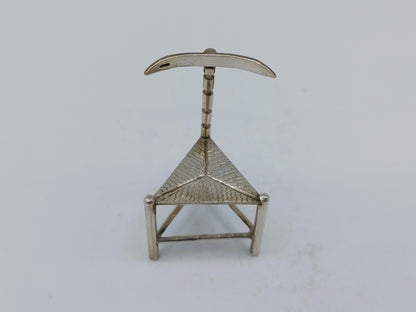 Zilveren miniatuur stoel, A.F. Westerwaal, Amsterdam, ca. 1910