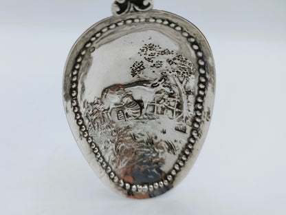 Silver ornamental spoons, Gebr. Niekerk, Groningen, 1904