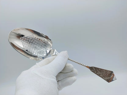 Silver Fruit Spoon, A.A.G. Kooiman, Schoonhoven, 1896