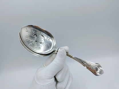 Set of silver fruit spoons / serving spoons, J.M. van Kempen en Zonen, Voorschoten, 1889