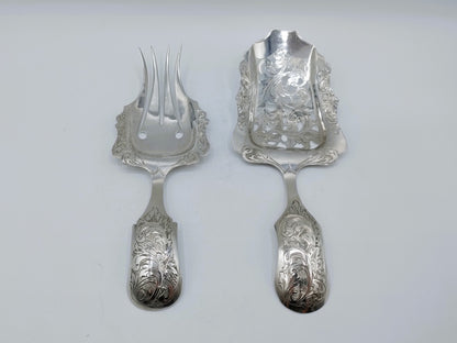 Silver Fruit Serving Cutlery, Johannes Mulder, Amsterdam, 1848/1849