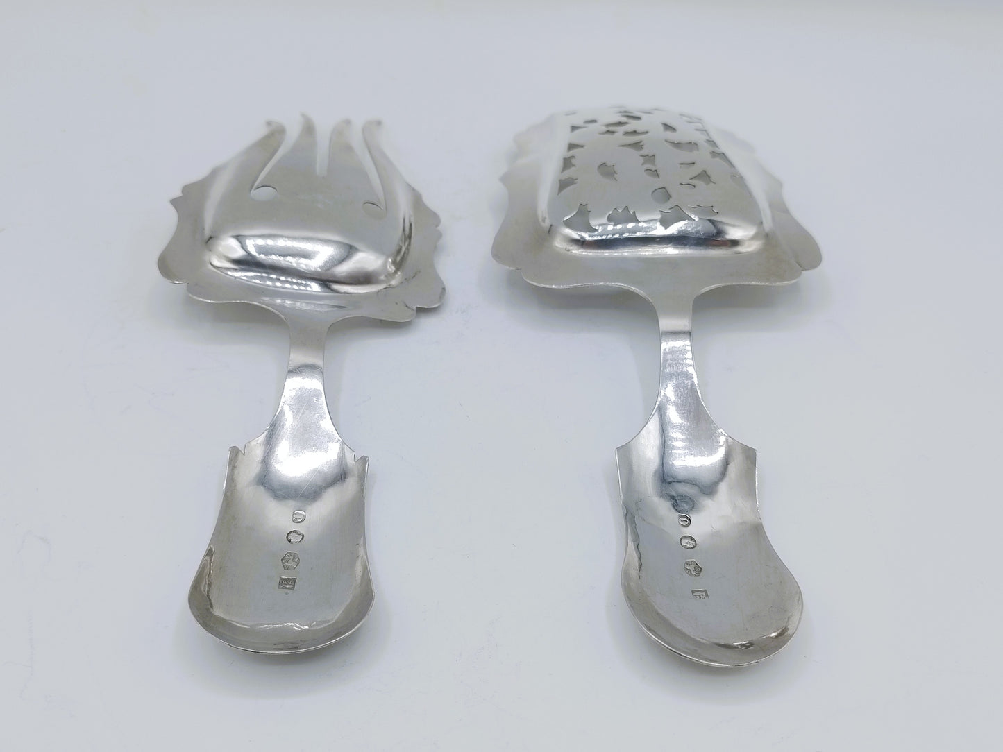 Silver Fruit Serving Cutlery, Johannes Mulder, Amsterdam, 1848/1849