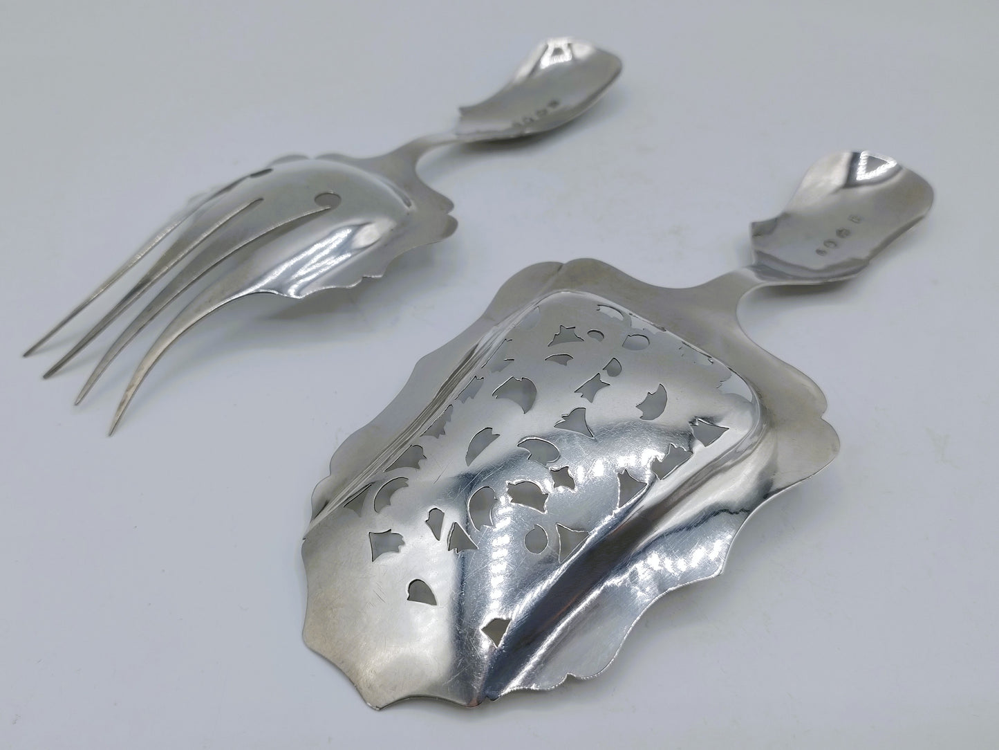 Silver Fruit Serving Cutlery, Johannes Mulder, Amsterdam, 1848/1849
