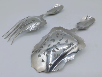 Silver Fruit Serving Cutlery, Johannes Mulder, Amsterdam, 1848/1849