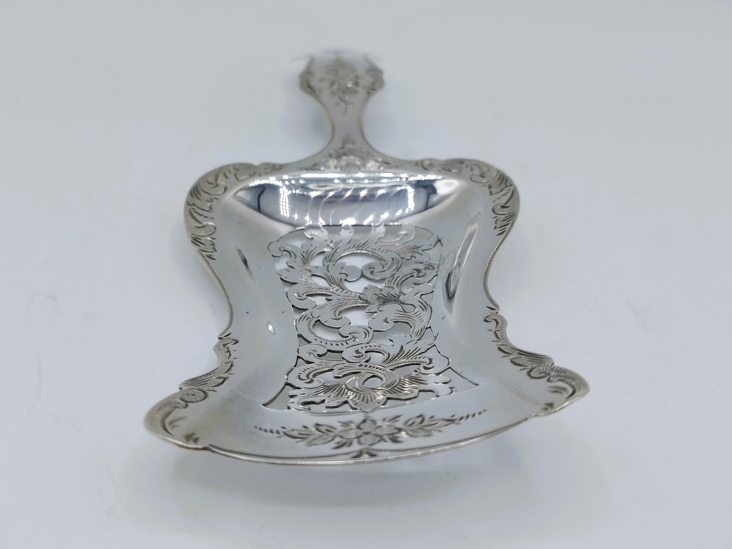 Zilveren natfruitschep, Pieter Lodewijk Uriot, Amsterdam, 1859
