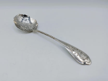 Zilveren strooilepel, Wed. A. Kuijlenburg, Schoonhoven, 1891