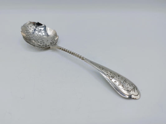 Zilveren strooilepel, Wed. A. Kuijlenburg, Schoonhoven, 1891
