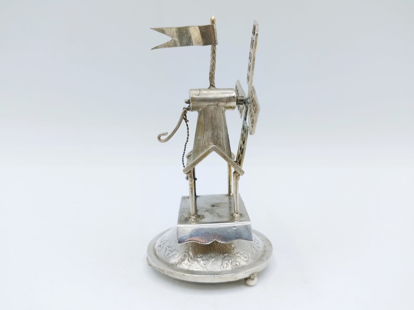 Zilveren miniatuur zaagmolen, Hoorn / Alkmaar, 1904