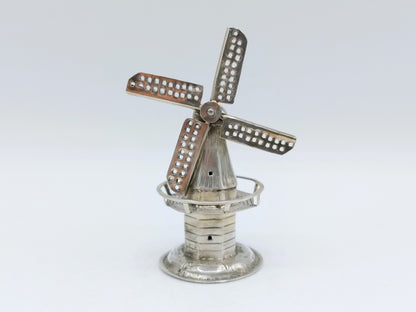 Zilveren miniatuur stellingmolen, H. Hooijkaas,  Schoonhoven, ca. 1900