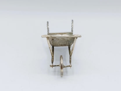 Zilveren miniatuur kruiwagen, H. Hooijkaas, Schoonhoven, ca. 1910