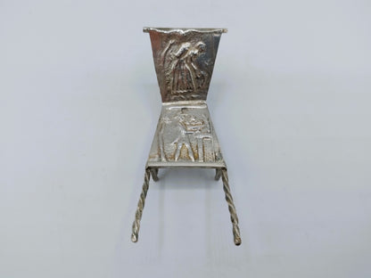 Zilveren miniatuur kruiwagen, H. Hooijkaas, Schoonhoven, ca. 1910