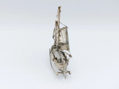 Zilveren miniatuur Tjalk, Nederland, ca. 1920