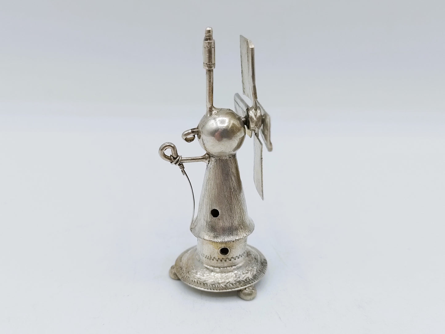 Zilveren miniatuur molen. A.F. Westerwaal, Amsterdam, ca. 1910