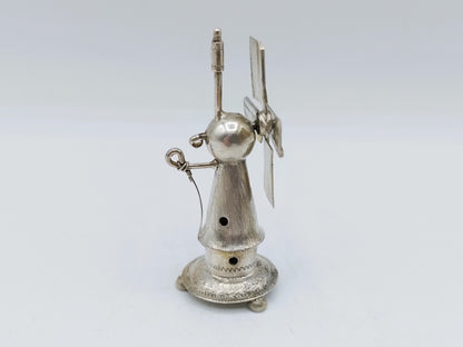 Zilveren miniatuur molen. A.F. Westerwaal, Amsterdam, ca. 1910