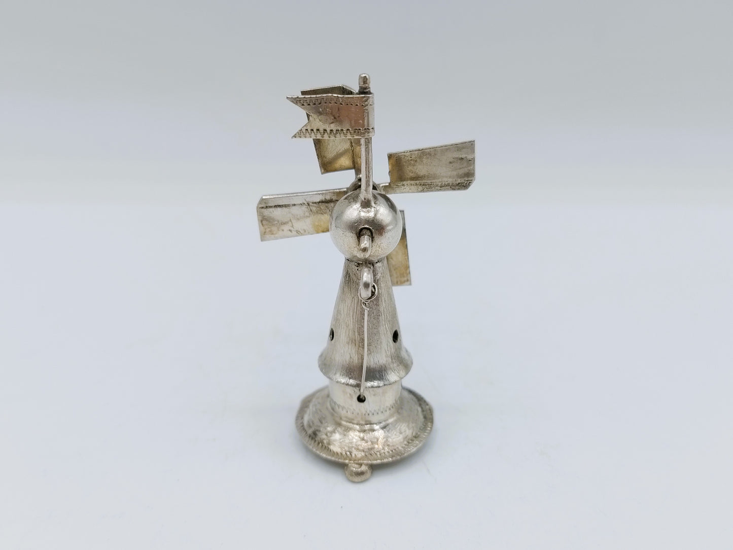 Zilveren miniatuur molen. A.F. Westerwaal, Amsterdam, ca. 1910
