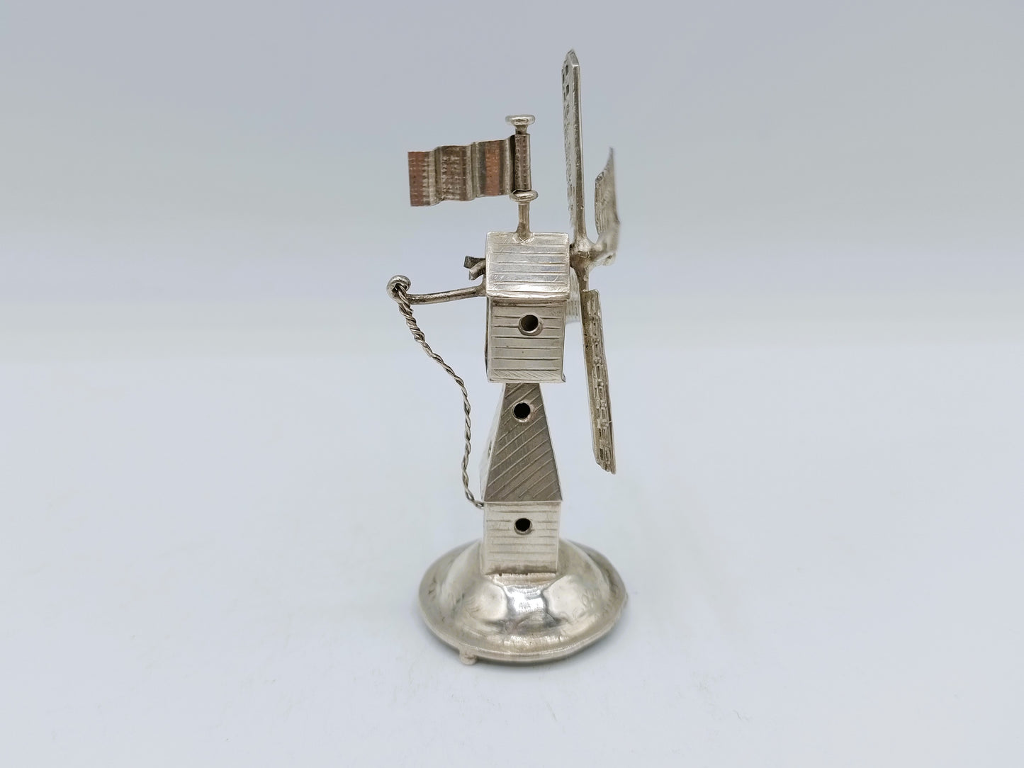 Zilveren miniatuur molen, J. Verhoogt, Hoorn, ca. 1910