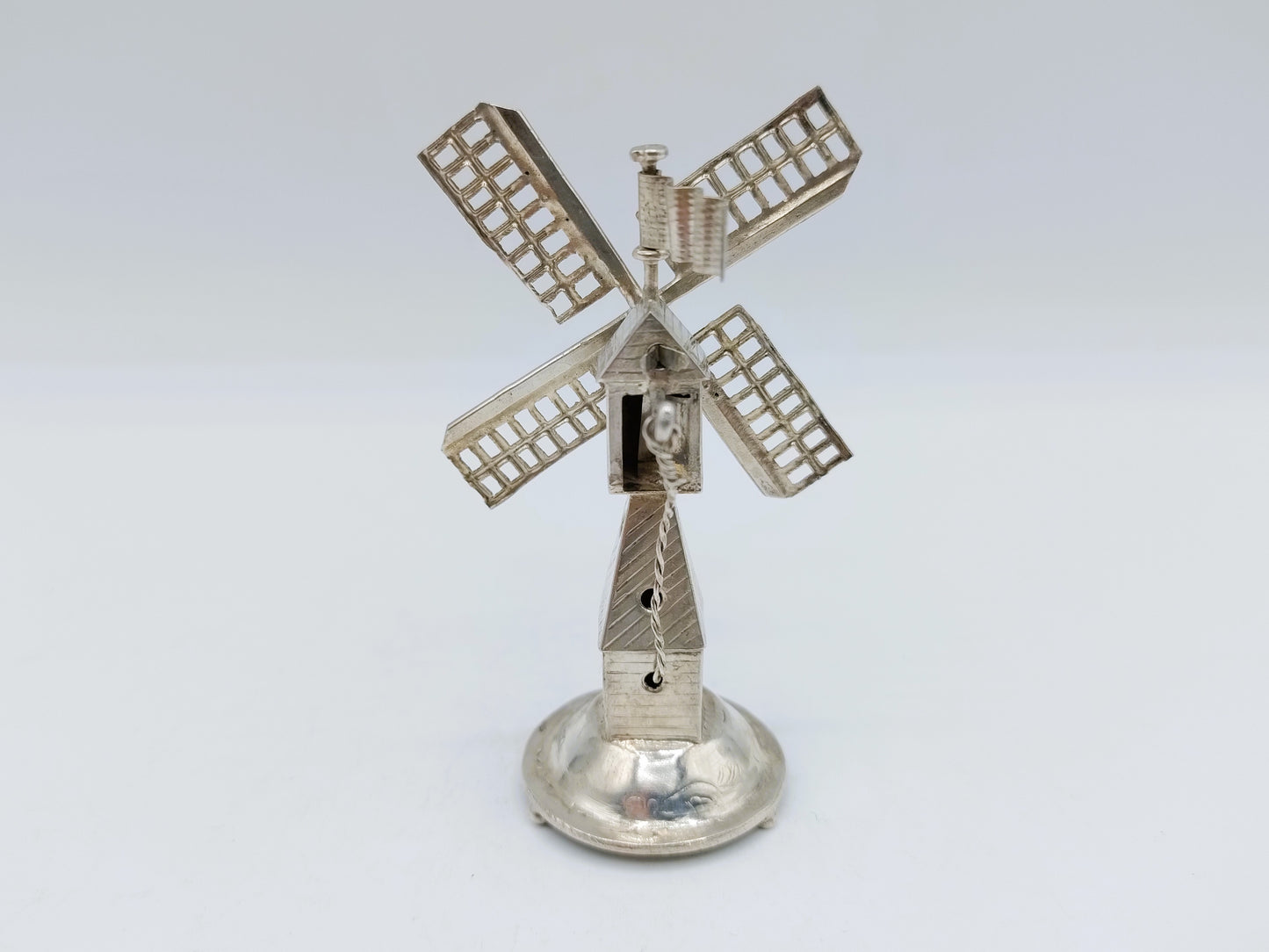 Zilveren miniatuur molen, J. Verhoogt, Hoorn, ca. 1910