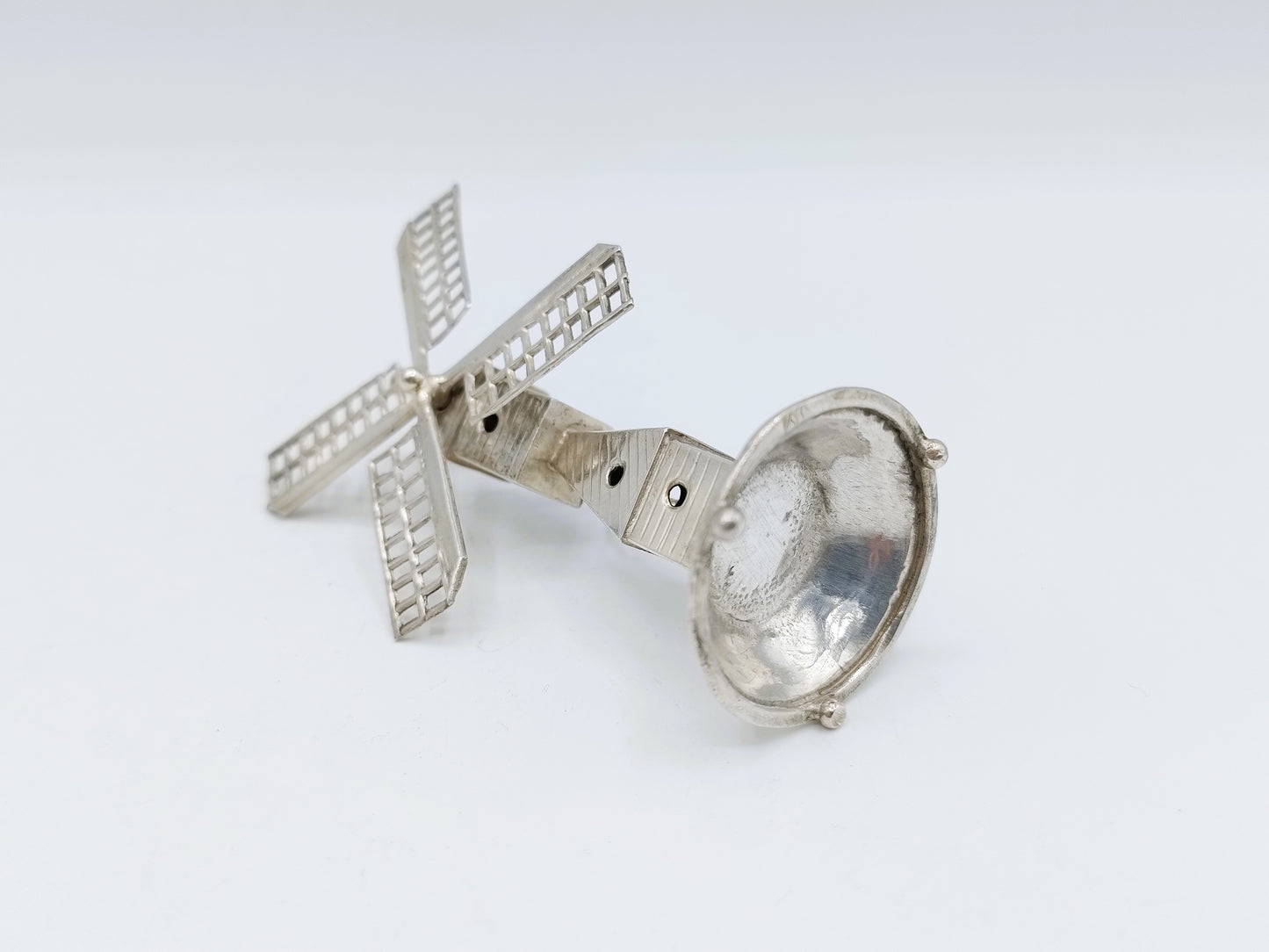 Zilveren miniatuur molen, J. Verhoogt, Hoorn, ca. 1910