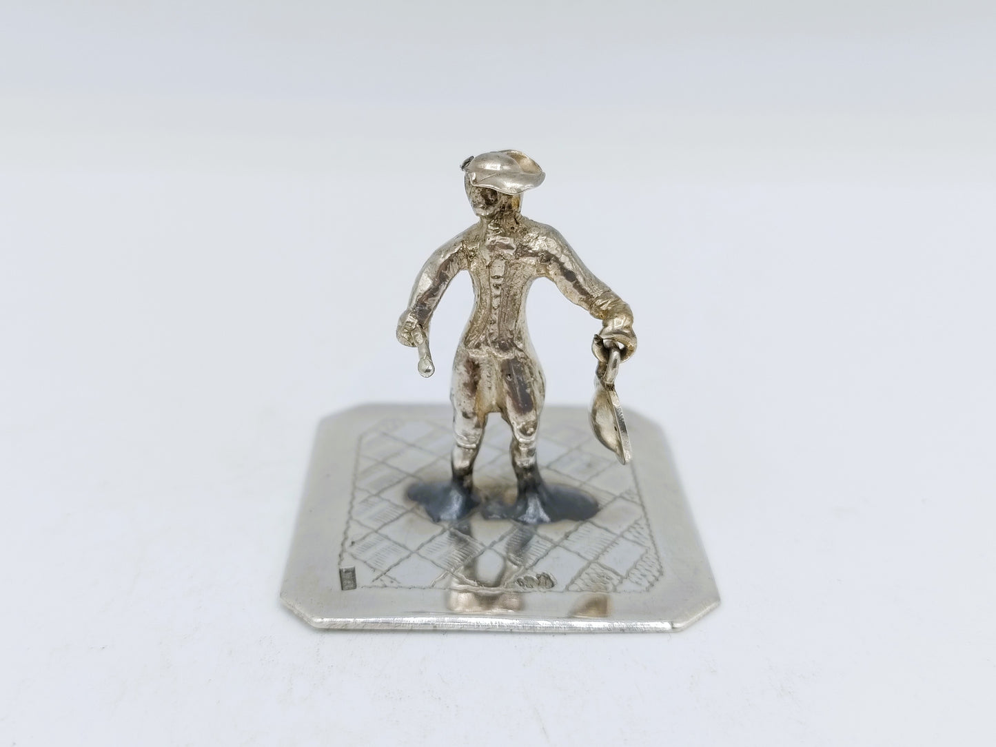 Zilveren miniatuur stadsomroeper, H. Hooijkaas, Schoonhoven, ca. 1890
