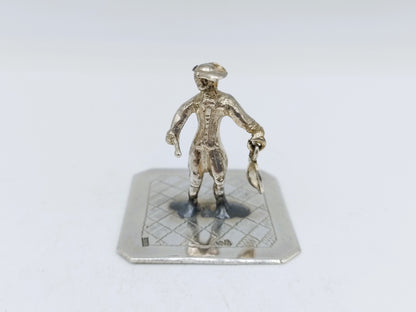 Zilveren miniatuur stadsomroeper, H. Hooijkaas, Schoonhoven, ca. 1890