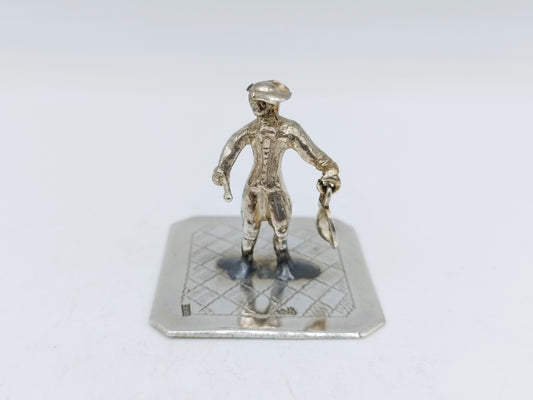 Zilveren miniatuur stadsomroeper, H. Hooijkaas, Schoonhoven, ca. 1890