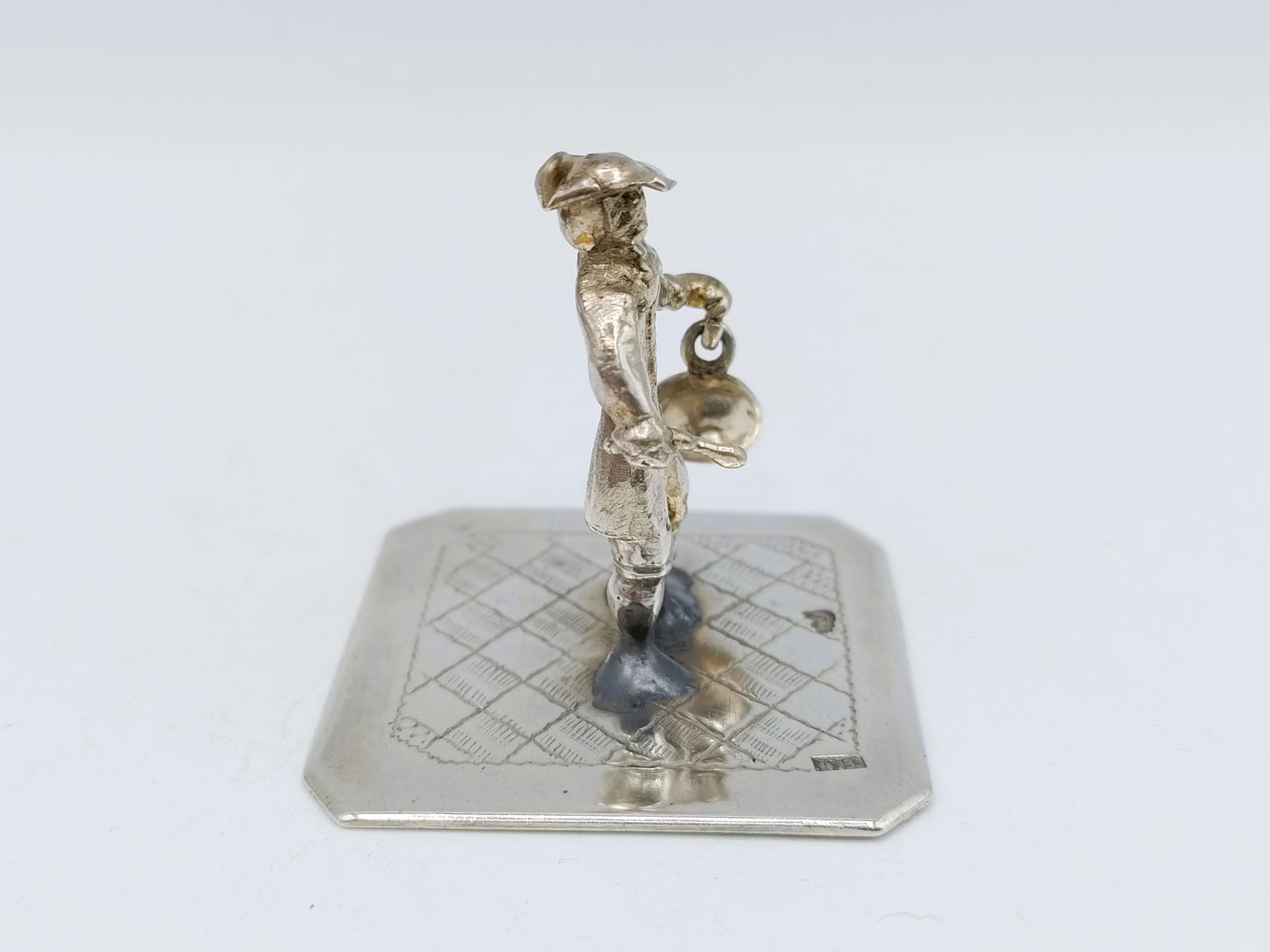 Zilveren miniatuur stadsomroeper, H. Hooijkaas, Schoonhoven, ca. 1890